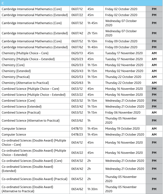 2020爱德思和CAIE秋季考试安排确认！新增考试科目公开！